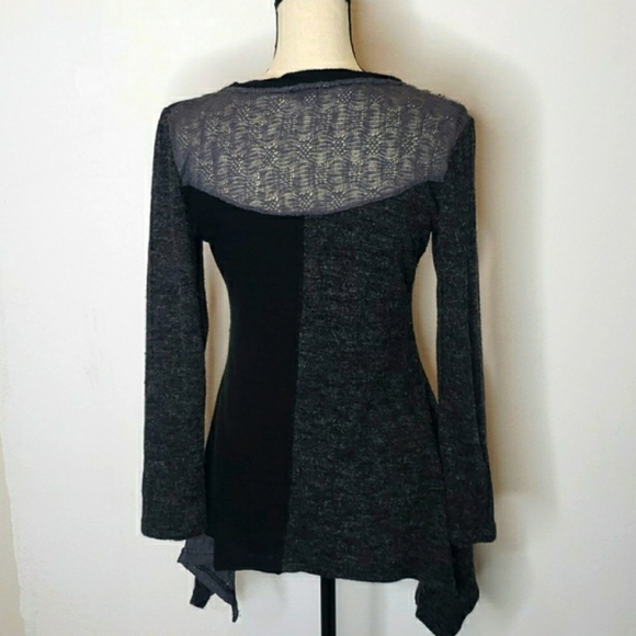 Y2K Linea Domani Mixed Pattern Sweater size Medium - Picture 7 of 8